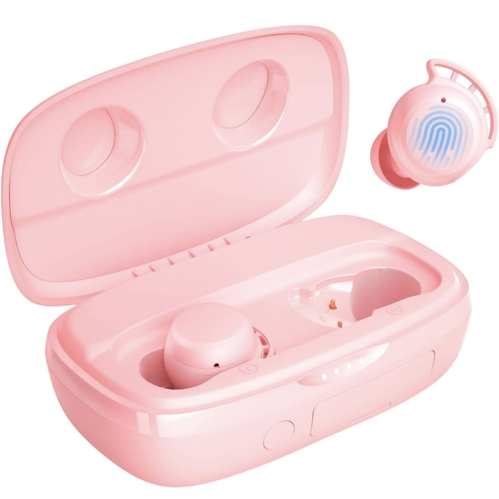 NIB Bluetooth Earbuds, Pink